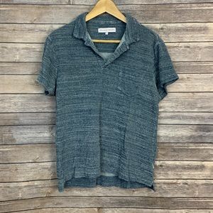 Orlebar Brown Toweling Terry Striped Polo Shirt